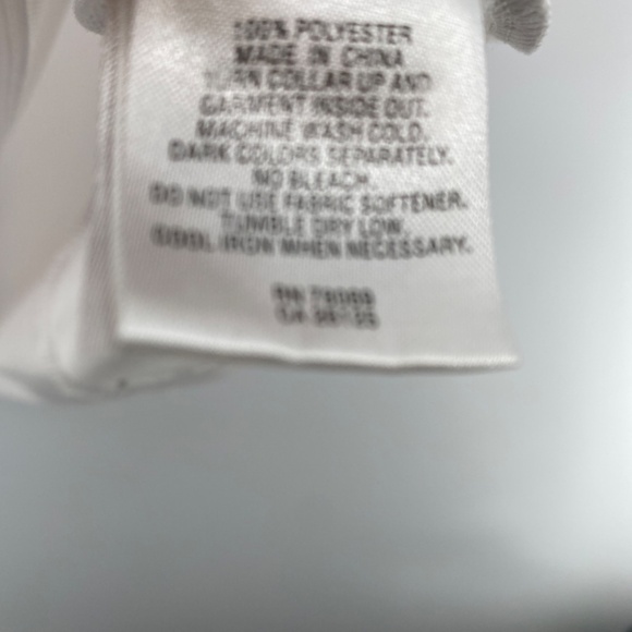 Ashworth Shirt Women's Size XL White 1/4 Front Zip Up Polo Short Sleeve Golf - Picture 4 of 9